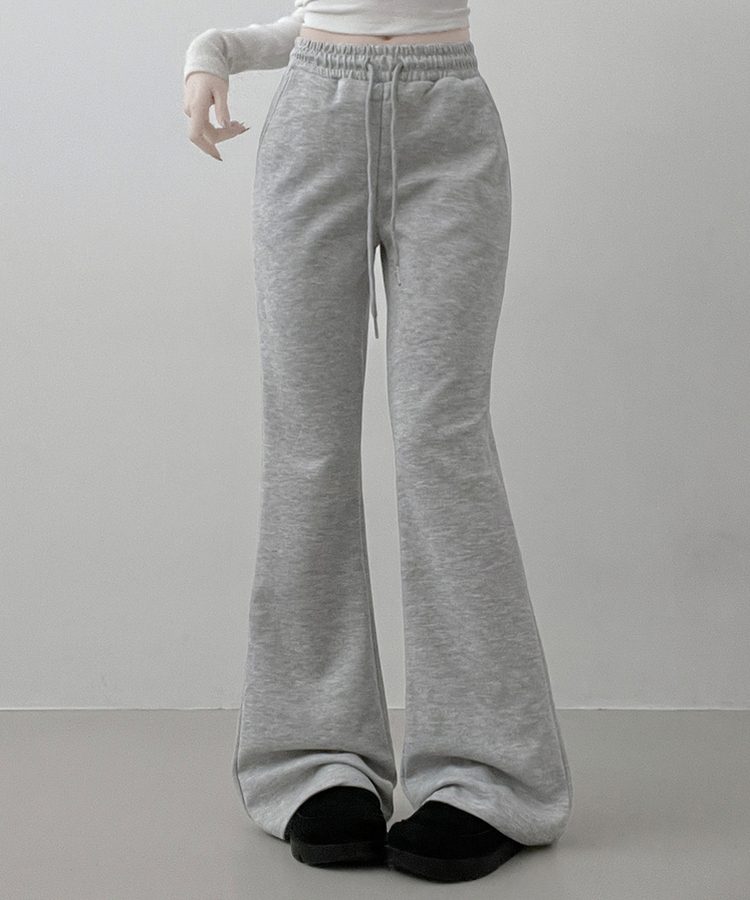 【SHORT/LONG 丈別】トレーニングバンディングブーツカットパンツ GREY