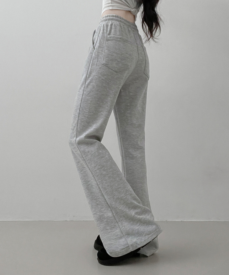 【SHORT/LONG 丈別】トレーニングバンディングブーツカットパンツ GREY