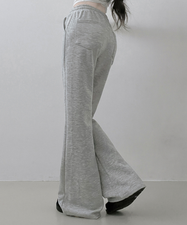 【SHORT/LONG 丈別】トレーニングバンディングブーツカットパンツ GREY