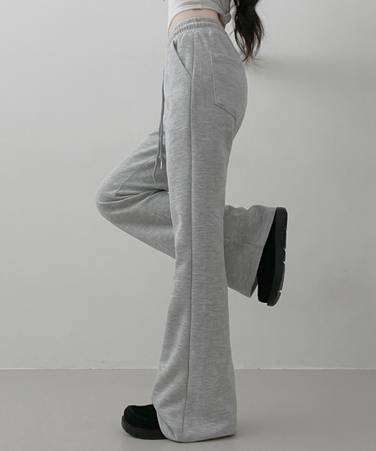 【SHORT/LONG 丈別】トレーニングバンディングブーツカットパンツ GREY