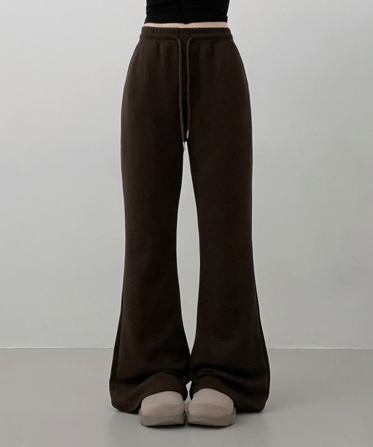 【SHORT/LONG 丈別】トレーニングバンディングブーツカットパンツ CHESTNUT BROWN