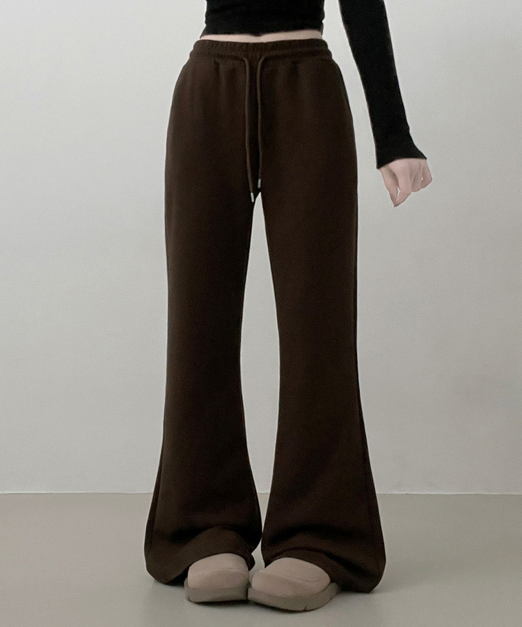 【SHORT/LONG 丈別】トレーニングバンディングブーツカットパンツ CHESTNUT BROWN