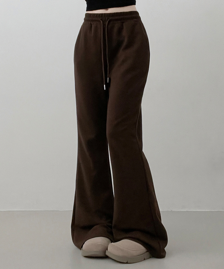 【SHORT/LONG 丈別】トレーニングバンディングブーツカットパンツ CHESTNUT BROWN