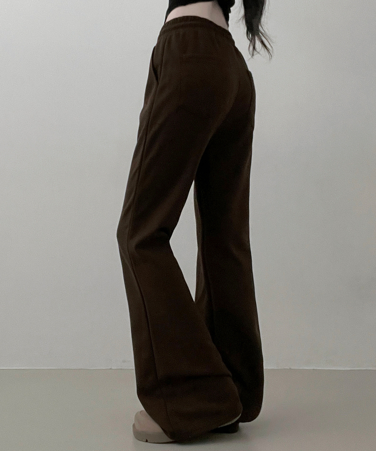 【SHORT/LONG 丈別】トレーニングバンディングブーツカットパンツ CHESTNUT BROWN