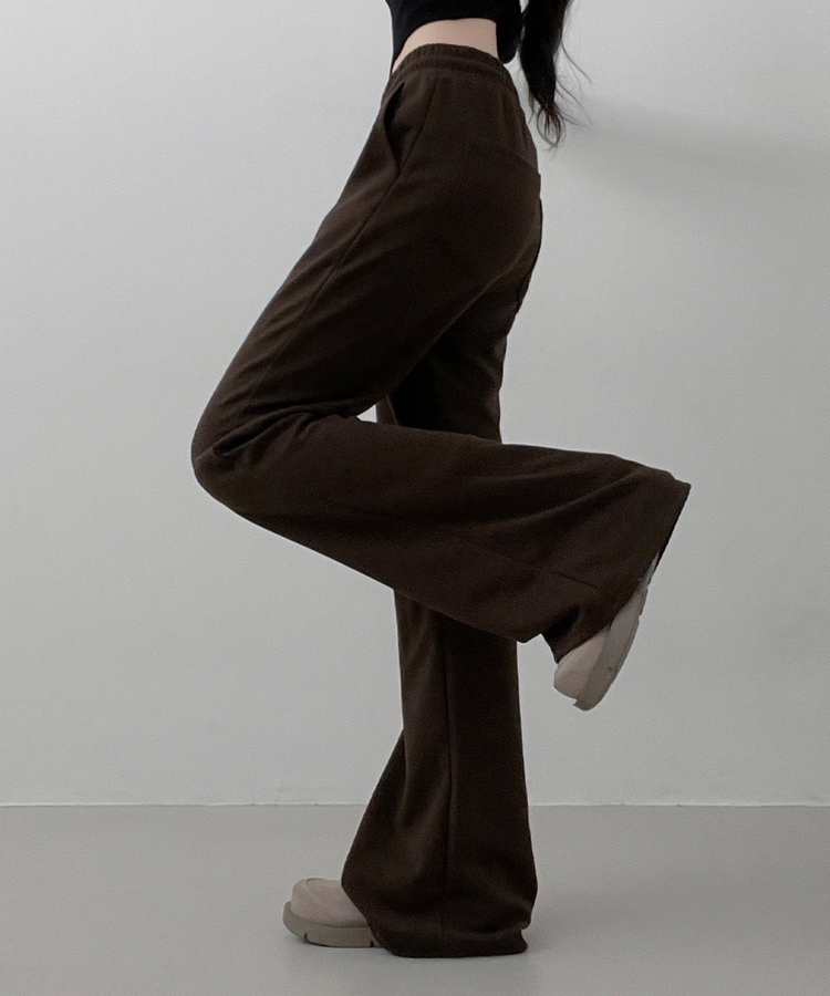 【SHORT/LONG 丈別】トレーニングバンディングブーツカットパンツ CHESTNUT BROWN