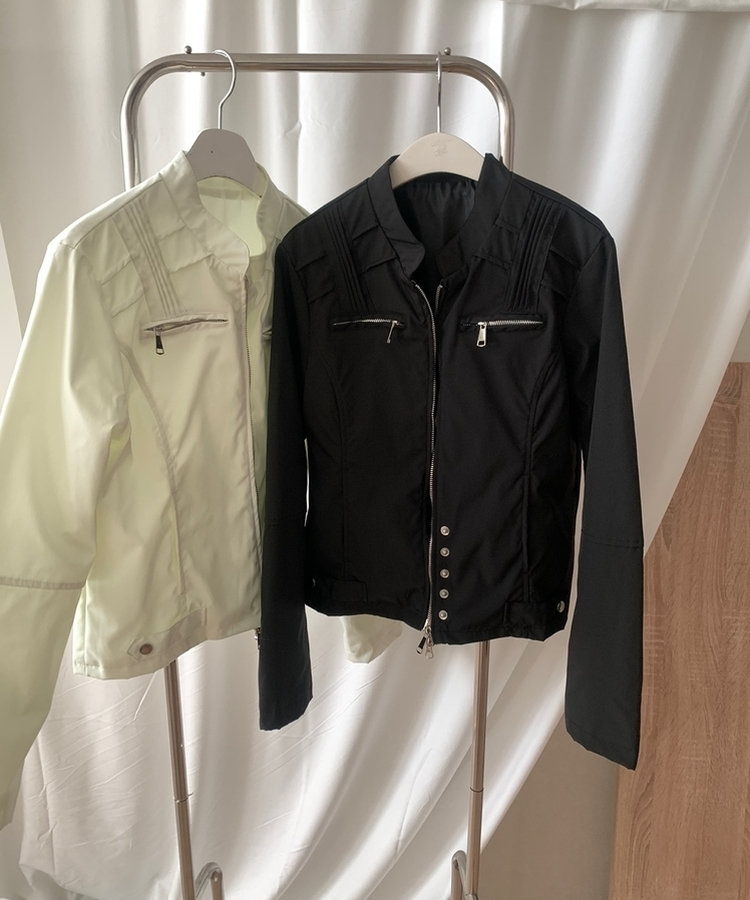 ジッパースタッドスナップジャケット