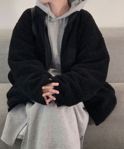 フードデイリーロングワンピース GREY