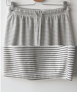 ストライプワイドバンディングパンツ