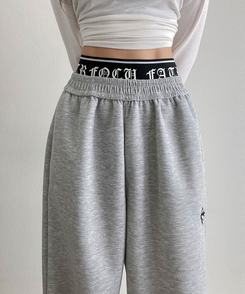 サギングバンディングワイドステッチトレーニングパンツ GREY