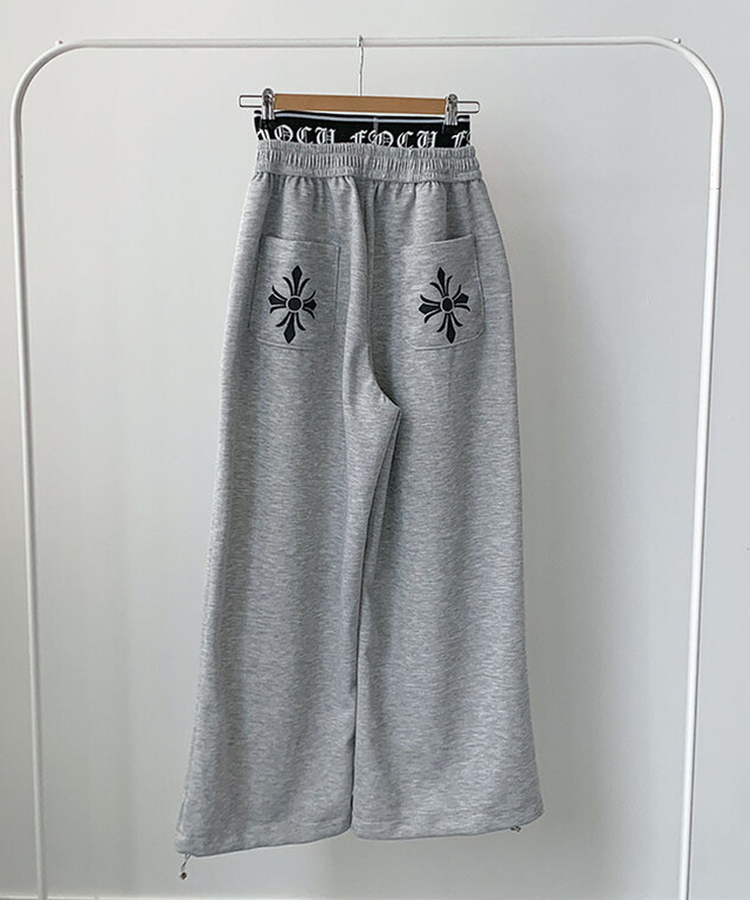 サギングバンディングワイドステッチトレーニングパンツ