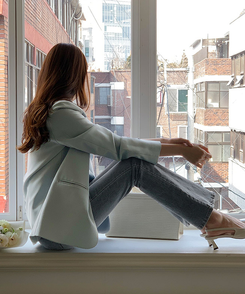 シングルテーラードジャケット  SKYBLUE