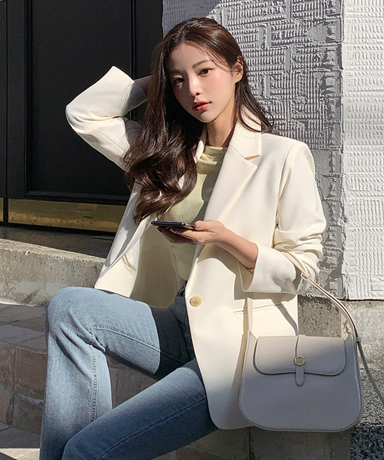 シングルテーラードジャケット  IVORY