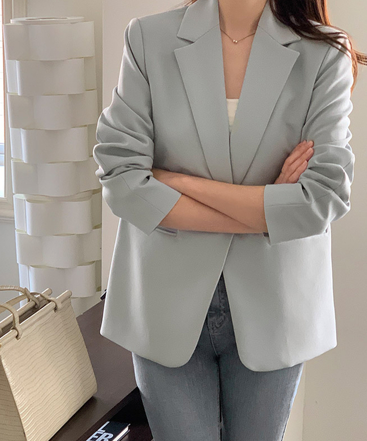 シングルテーラードジャケット  SKYBLUE