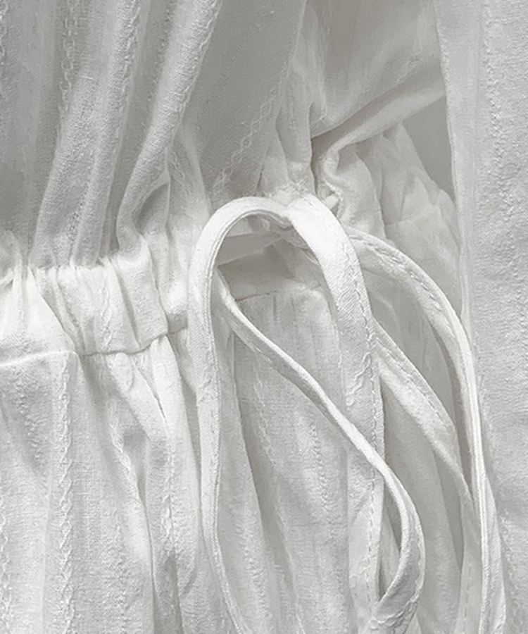 コットンフレアミニワンピース