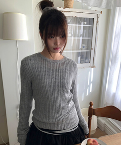 モヘアリブニット(7color) GREY