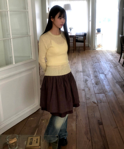 モヘアリブニット(7color) YELLOW