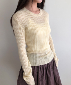 モヘアリブニット(7color) YELLOW