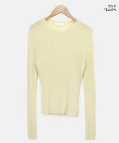 モヘアリブニット(7color)