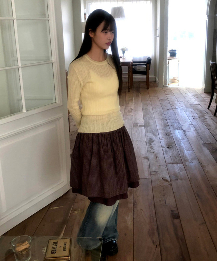 モヘアリブニット(7color) YELLOW