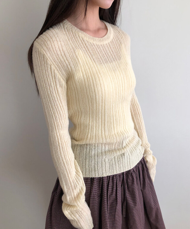 モヘアリブニット(7color) YELLOW