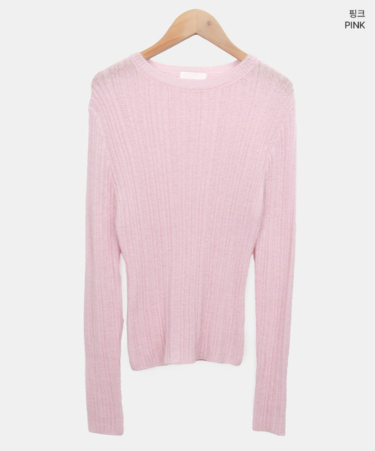 モヘアリブニット(7color)