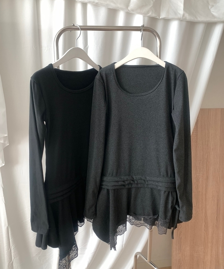 アンバランスフレアレイヤードTシャツ