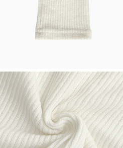 루넬 브이넥 단추 여리 골지 니트 긴팔