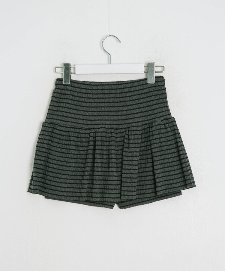 ストライプフレアミニスカート
