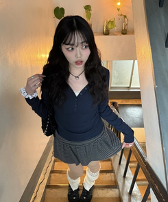 リボンロングレッグウォーマー IVORY