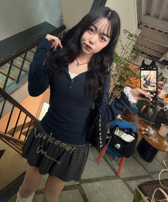 リボンロングレッグウォーマー IVORY