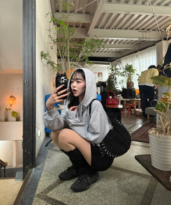 リボンロングレッグウォーマー BLACK