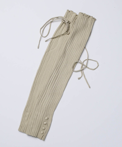 リボンロングレッグウォーマー