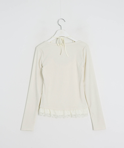 レイヤードレースカーディガン