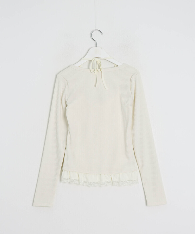 レイヤードレースカーディガン