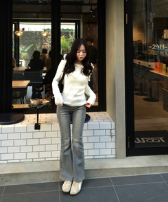 オフショルダーニットトップス IVORY