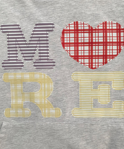 ハートチェックフードパーカー