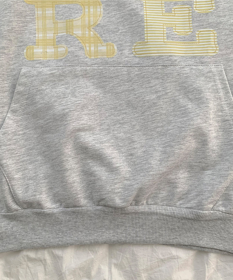 ハートチェックフードパーカー