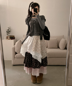 심플 데일리 통통 하트 유광 목걸이 실버