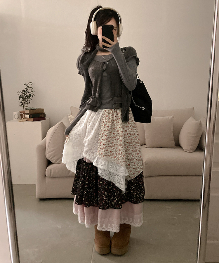 심플 데일리 통통 하트 유광 목걸이 실버