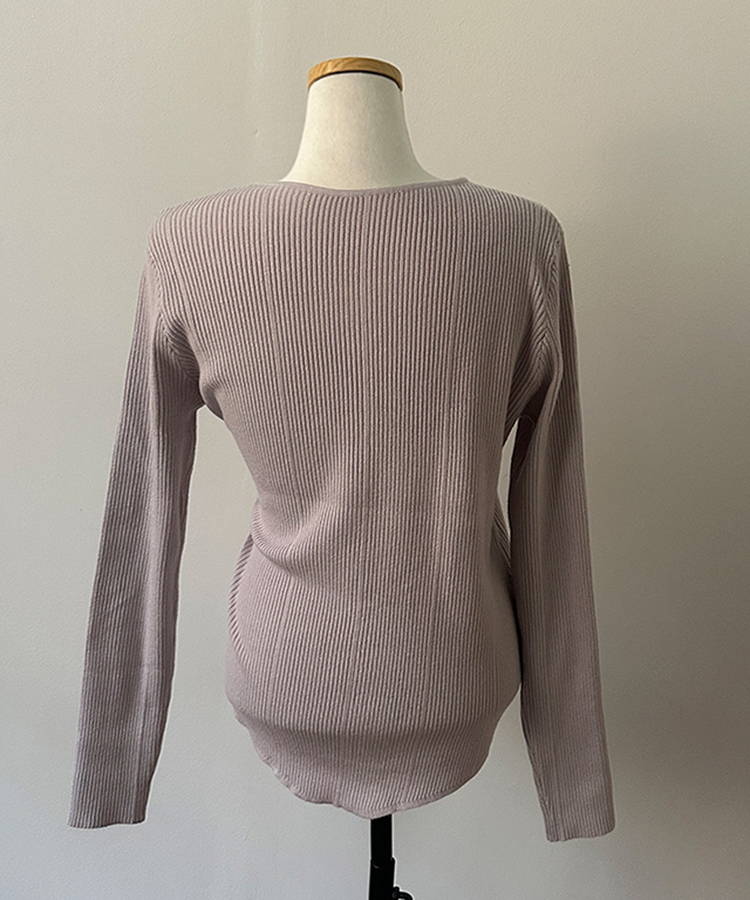 로시 언발 골지 사이드 버튼 투웨이 가디건