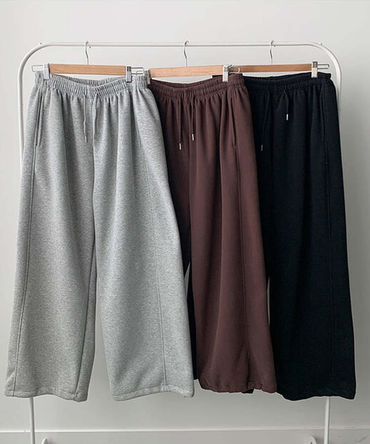 MADE 드림 프린팅 스타나염 와이드 사이드절개 밴딩 트레이닝 팬츠