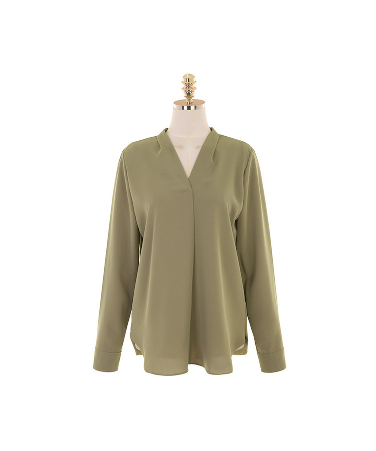 Ⅴネック9色ブラウス