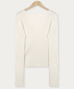 ツイストリボンスリムニット