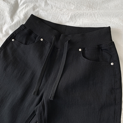 【丈別】ヒップバックポケットバンディングパンツ