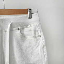 【丈別】ヒップバックポケットバンディングパンツ