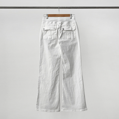 【丈別】ヒップバックポケットバンディングパンツ