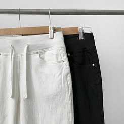 【丈別】ヒップバックポケットバンディングパンツ