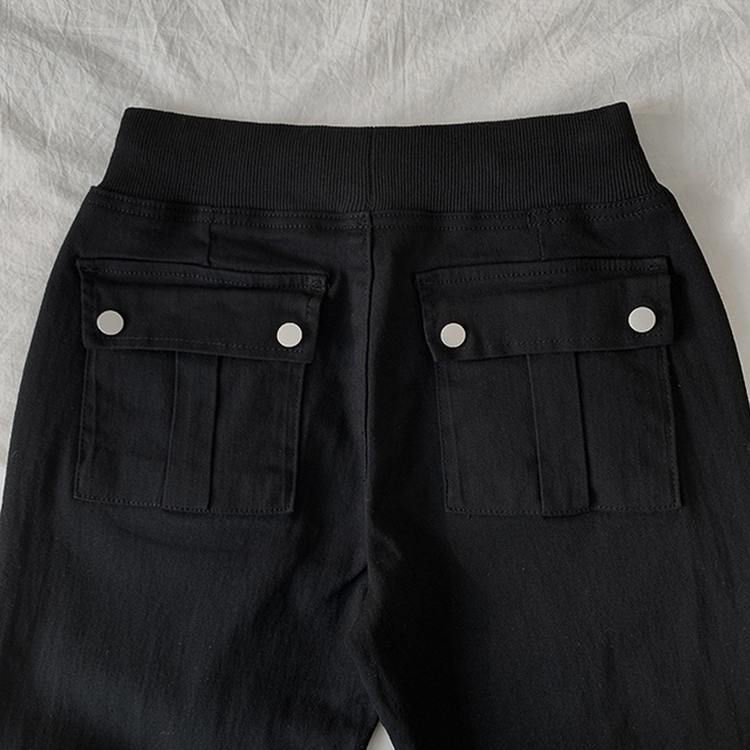 【丈別】ヒップバックポケットバンディングパンツ