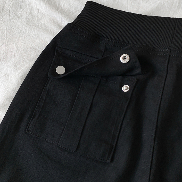 【丈別】ヒップバックポケットバンディングパンツ