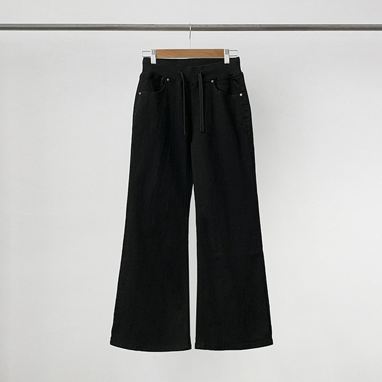 【丈別】ヒップバックポケットバンディングパンツ